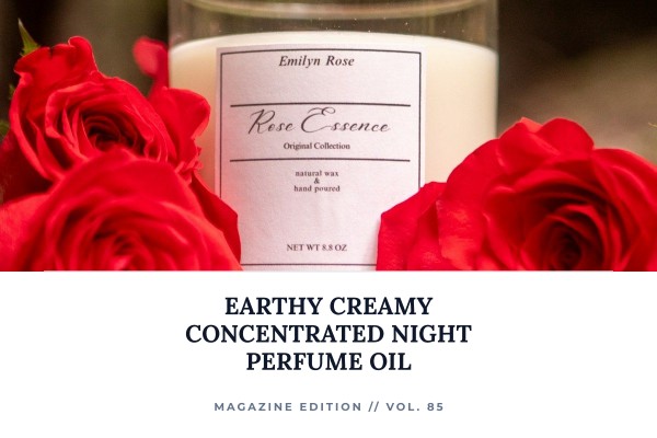 earthy creamy concentrated night perfume oil